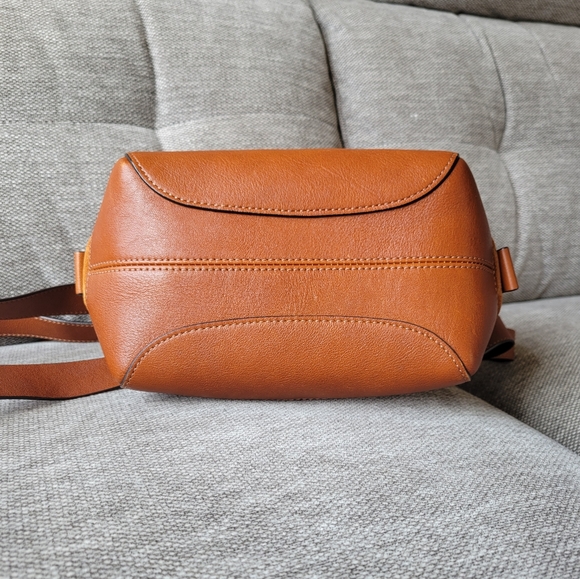 Chloe Owen small suede and leather handbag - Picture 4 of 8